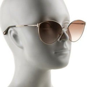 TOM FORD CATEYE SUNGLASSES TF654 ZEILA 28F GOLD/BROWN GRADIENT 60MM